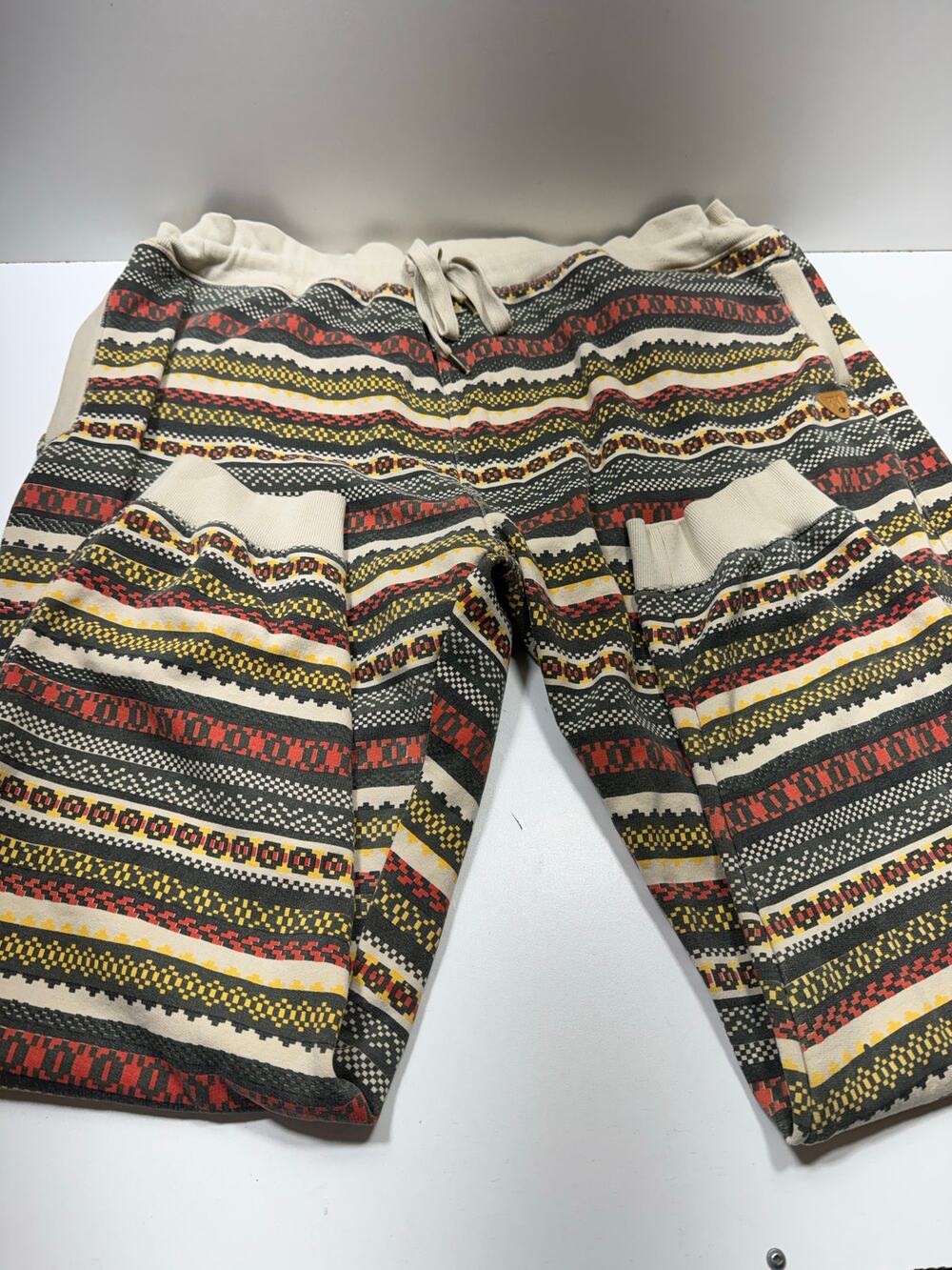 Parish Nation Women’s Plus Sz 6XL Drawstring Jogger Pants Boho Hippie Aztec